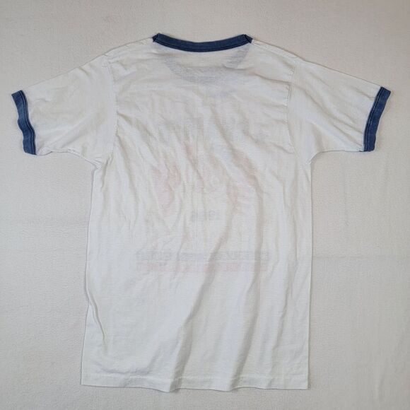 VTG 1986 Boston Red Sox AL Champions Ringer T-Shirt Sz XS Washed Tag Ron Piper - Picture 2 of 7